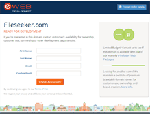 Tablet Screenshot of fileseeker.com